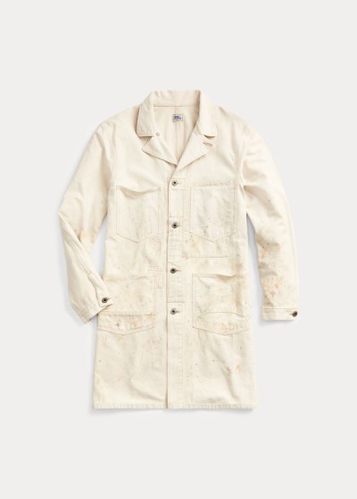 Chaquetas Ralph Lauren Hombre Creme - Distressed Shop - ZEWLC3704